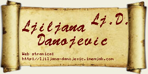 Ljiljana Danojević vizit kartica